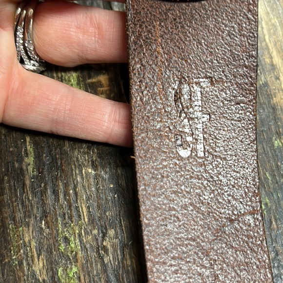 SF Men’s Brown leather belt size 38 - Picture 5 of 5